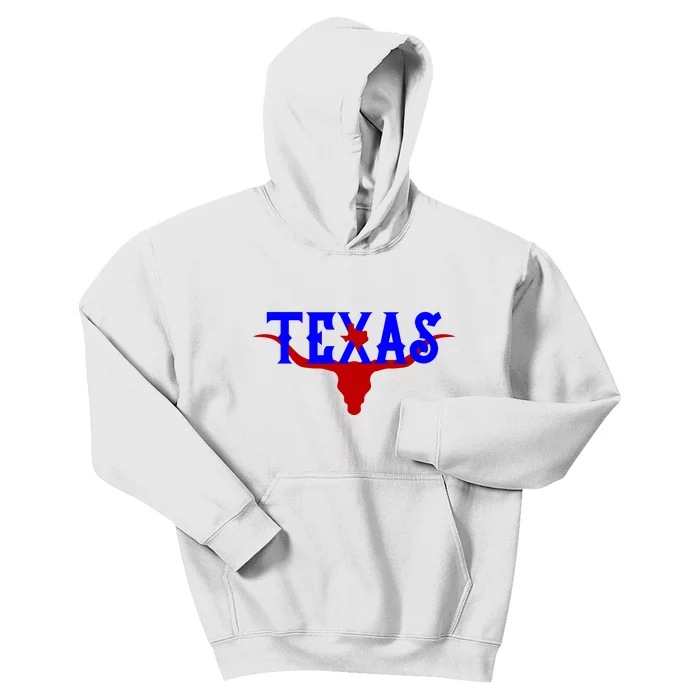 Texas Original State Longhorn Logo Kids Hoodie