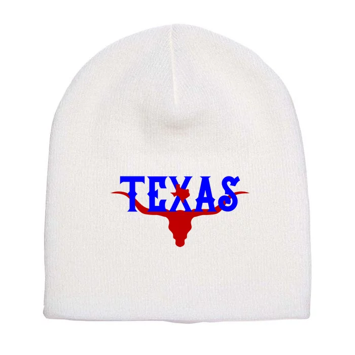 Texas Original State Longhorn Logo Short Acrylic Beanie