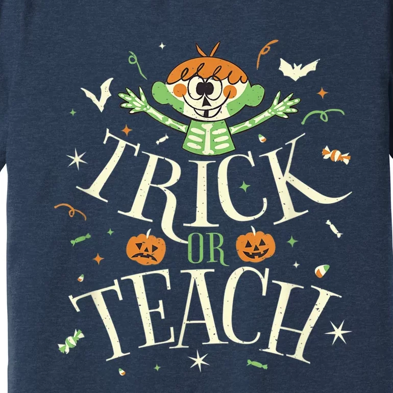 Trick Or Teach Funny Teacher Halloween Costume Premium T-Shirt