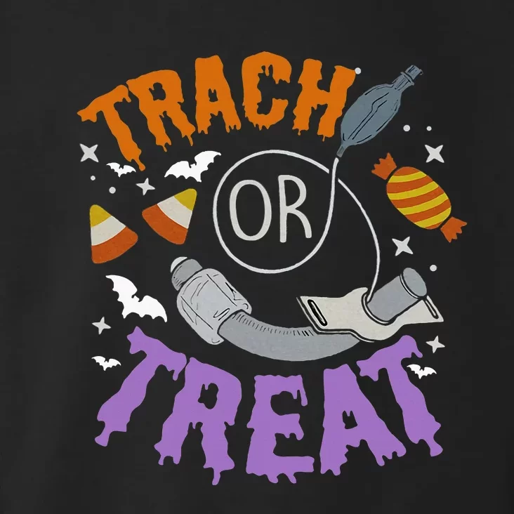 Trach Or Treat Nurse Respiratory Therapist Icu Rn Halloween Toddler Hoodie