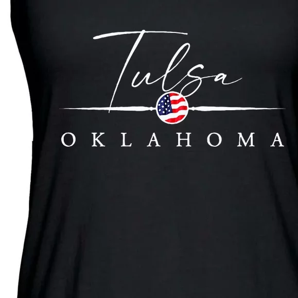 Tulsa Oklahoma Ladies Essential Flowy Tank