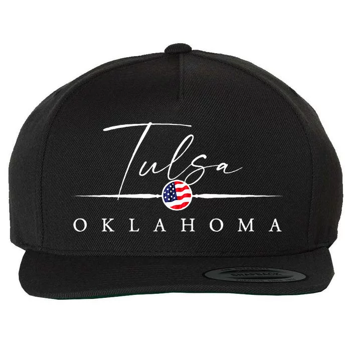 Tulsa Oklahoma Wool Snapback Cap