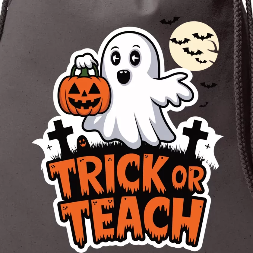 Trick Or Teach Halloween Teacher Costume Gift Drawstring Bag