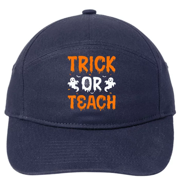 Trick or Teach Funny Halloween for Teachers 7-Panel Snapback Hat