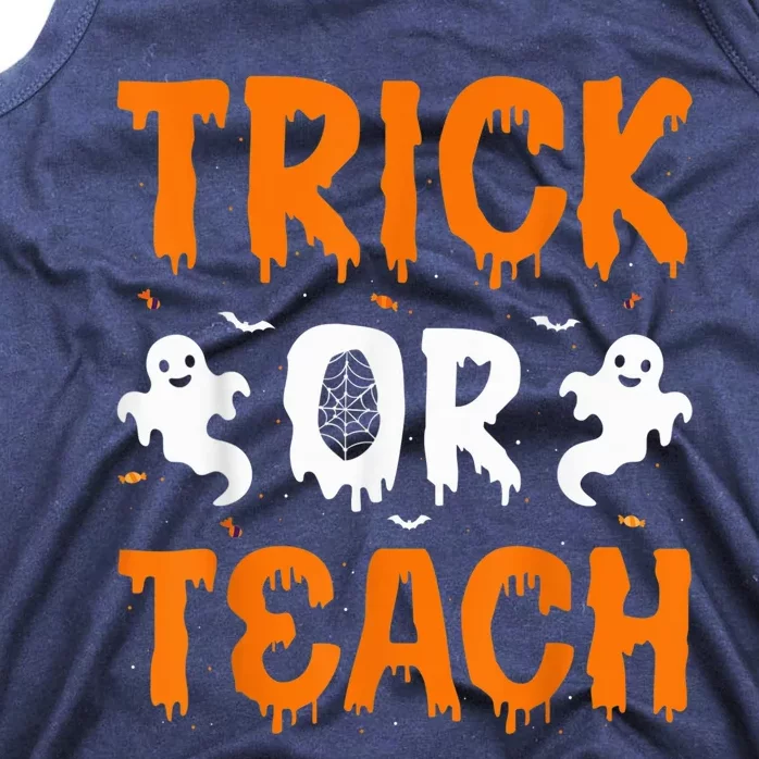 Trick or Teach Funny Halloween for Teachers Tank Top