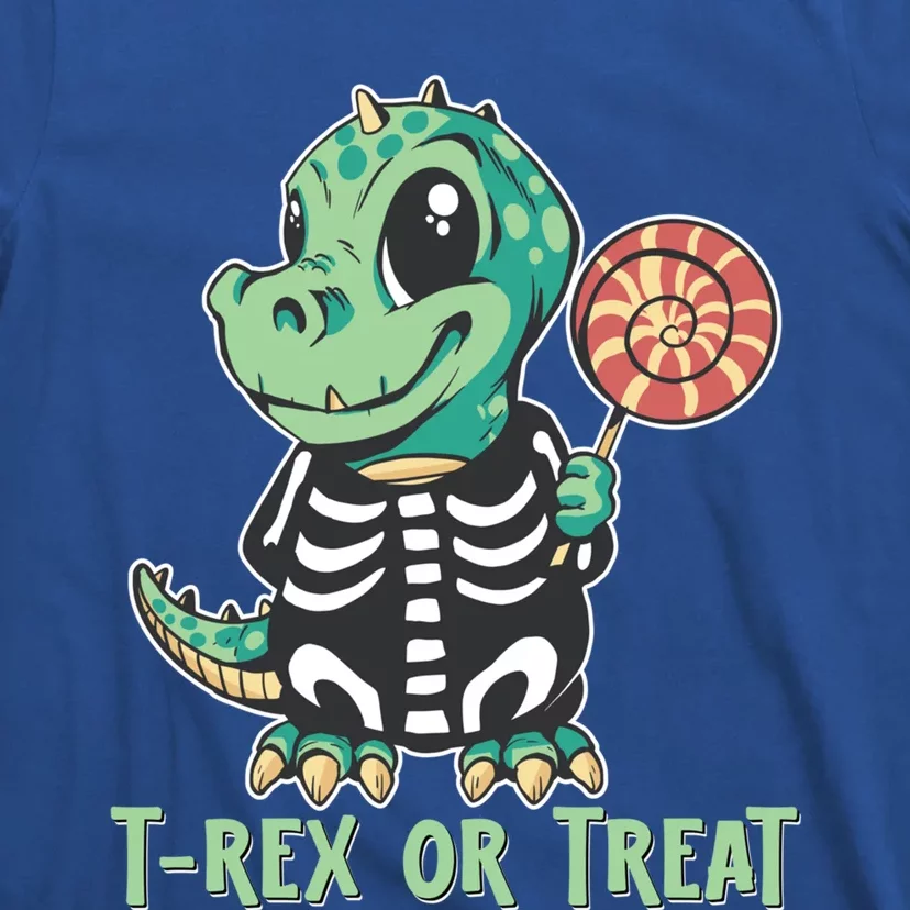 Trex Or Treat Funny Halloween Dinosaur Costume Adults Great Gift T-Shirt