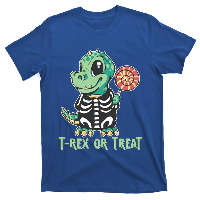 Trex Or Treat Funny Halloween Dinosaur Costume Adults Great Gift T-Shirt