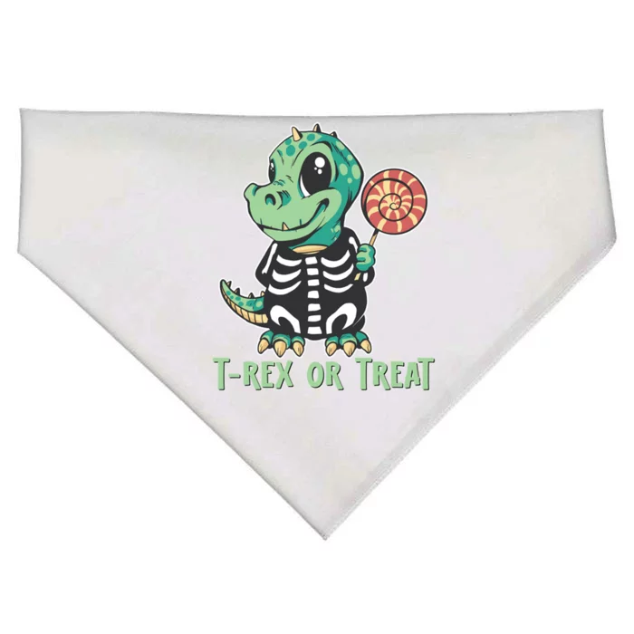 Trex Or Treat Funny Halloween Dinosaur Costume Adults Great Gift USA-Made Doggie Bandana