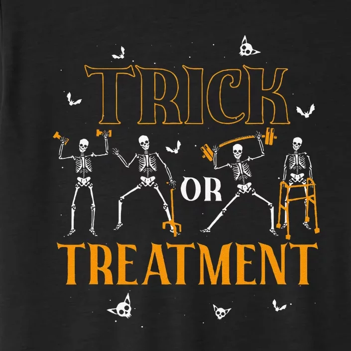 Trick Or Treatment Pt Physical Therapy Therapist Halloween ChromaSoft Performance T-Shirt