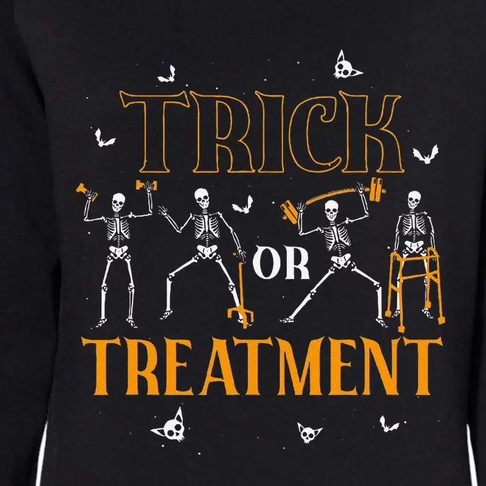 Trick Or Treatment Pt Physical Therapy Therapist Halloween Womens California Wash Sweatshirt