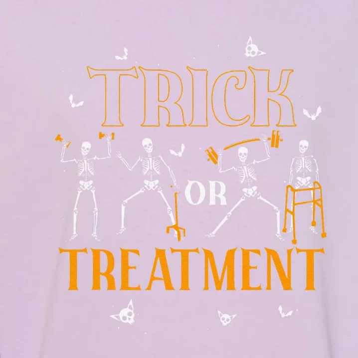 Trick Or Treatment Pt Physical Therapy Therapist Halloween Garment-Dyed Sweatshirt