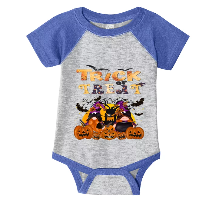 Trick Or Treat Cute Halloween Gnomes Cool Gift Infant Baby Jersey Bodysuit