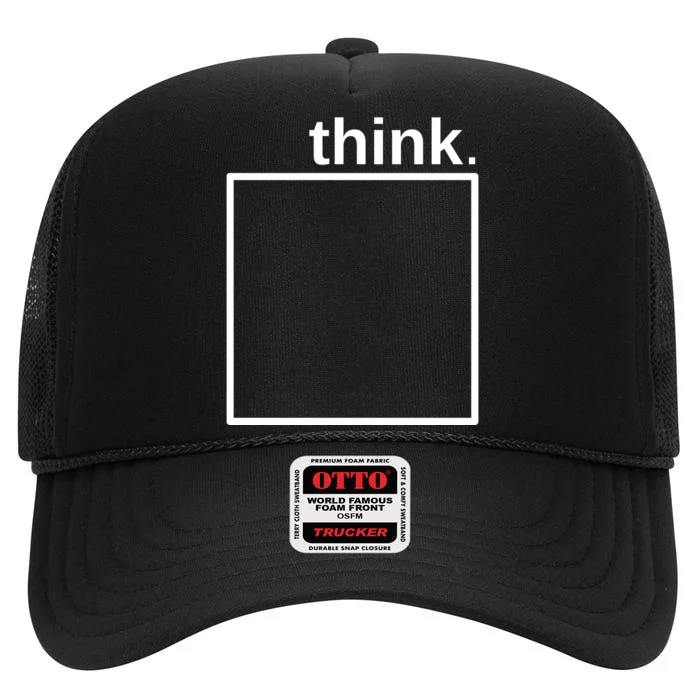 Think Outside The Box High Crown Mesh Trucker Hat