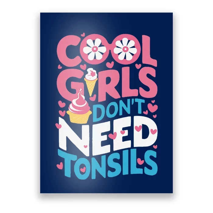 Tonsils Out Tonsillectomy Recovery Get Well Soon Poster