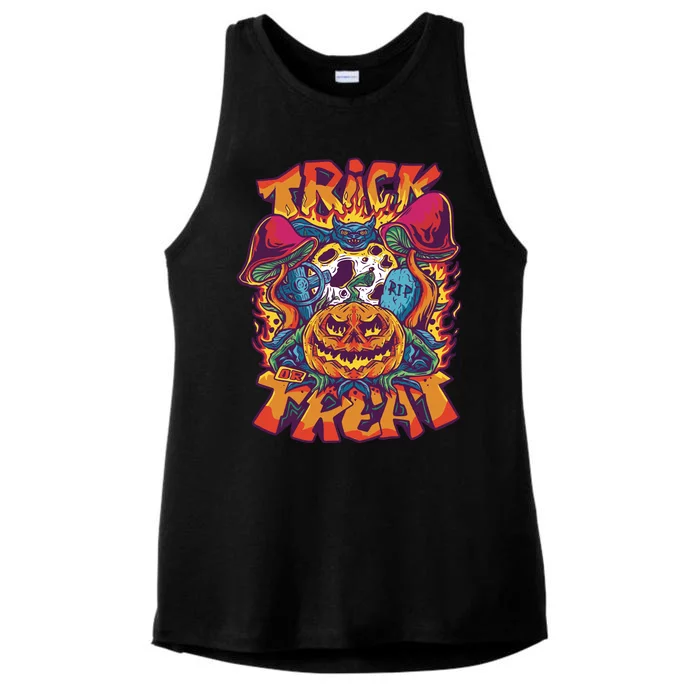 Trick Or Treat Unique Ladies Tri-Blend Wicking Tank