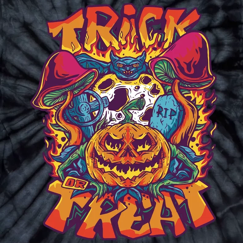 Trick Or Treat Unique Tie-Dye T-Shirt