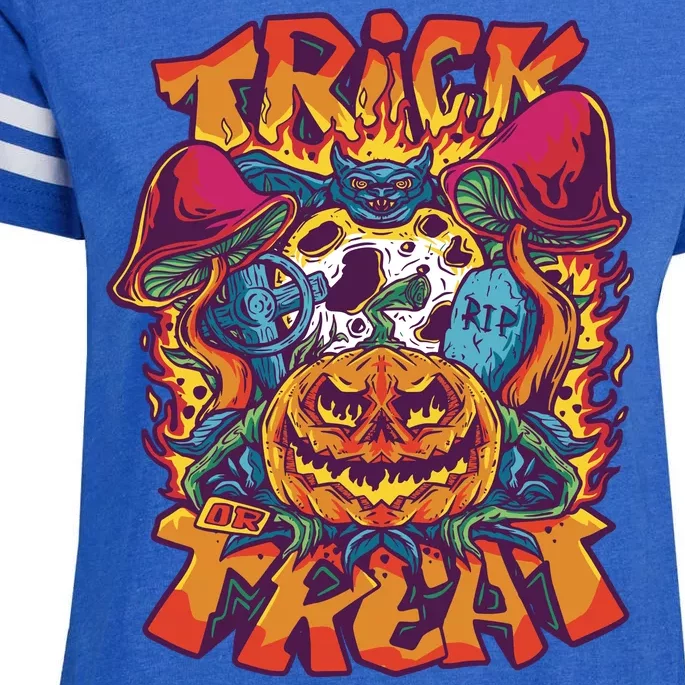 Trick Or Treat Unique Enza Ladies Jersey Football T-Shirt