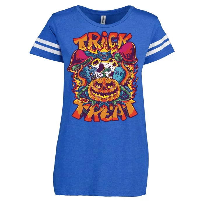 Trick Or Treat Unique Enza Ladies Jersey Football T-Shirt