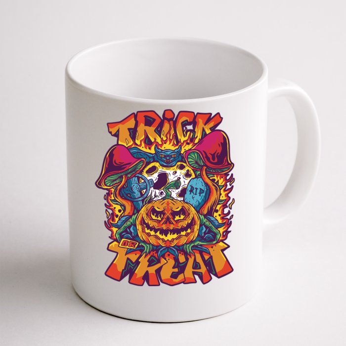 Trick Or Treat Unique Front & Back Coffee Mug