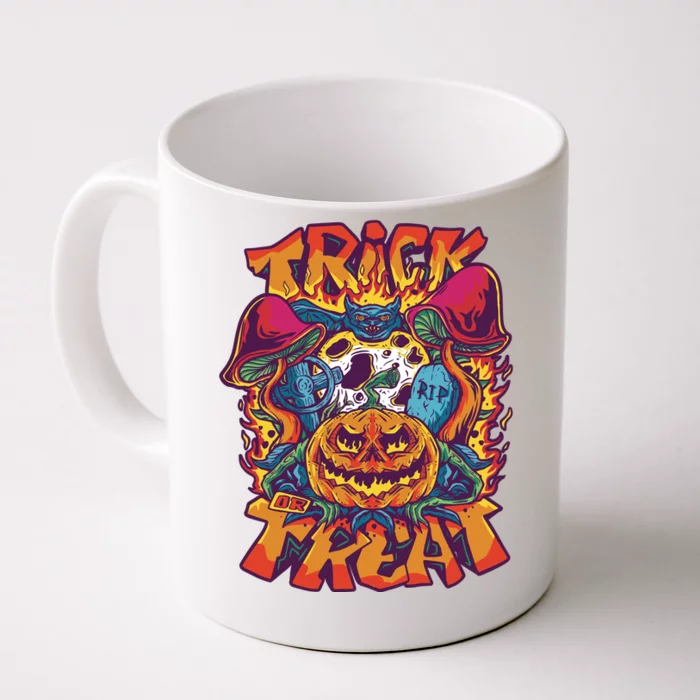 Trick Or Treat Unique Front & Back Coffee Mug