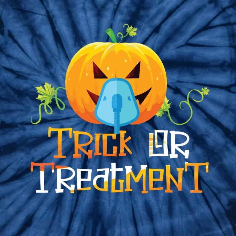 Trick Or Treatment Respiratory Therapist Halloween 2020 Tie-Dye T-Shirt