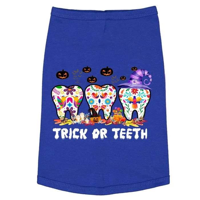 Trick Or Teeth Halloween Costume Dentist Dental Halloween Meaningful Gift Doggie Tank