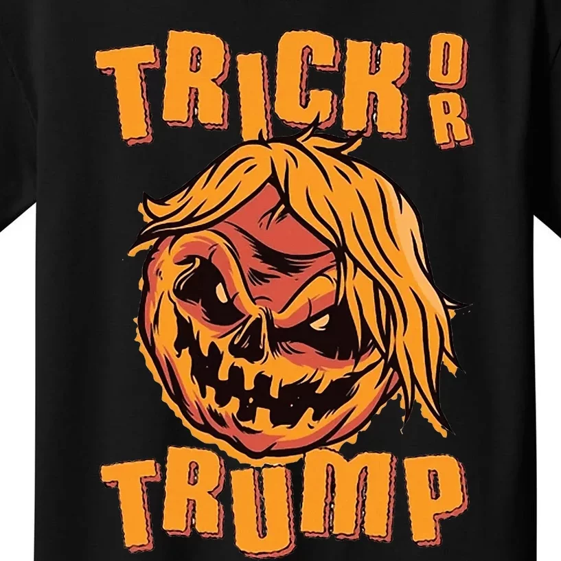 Trick Or Trump Funny Halloween Kids T-Shirt