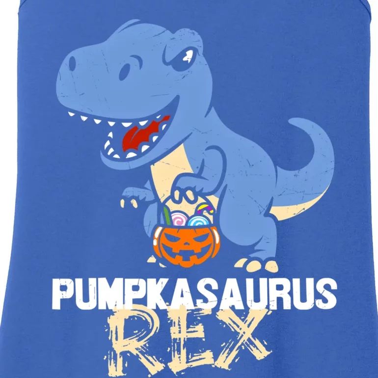 Trick Or Treating T Rex Dinosaur Cute Halloween Gift Ladies Essential Tank