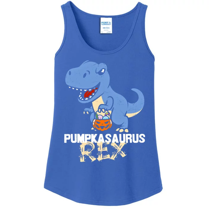 Trick Or Treating T Rex Dinosaur Cute Halloween Gift Ladies Essential Tank