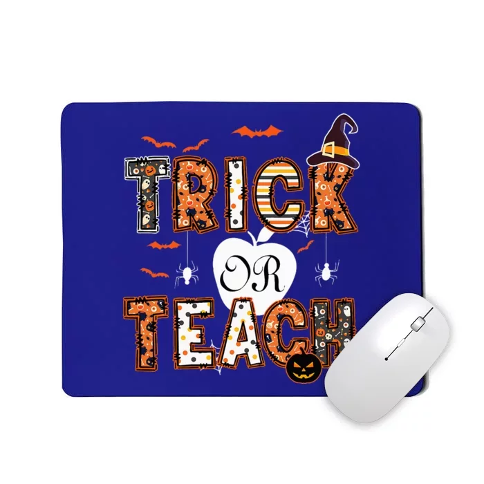 Trick Or Teach Retro Halloween Teacher Costume Mousepad