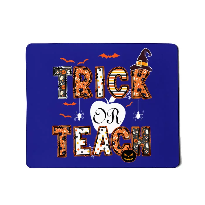 Trick Or Teach Retro Halloween Teacher Costume Mousepad