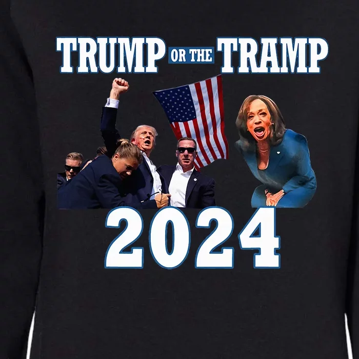 Trump Or The Tramp 2024 Vote For Trump Trump Vance 2024 Womens California Wash Sweatshirt