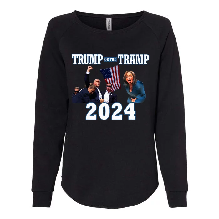 Trump Or The Tramp 2024 Vote For Trump Trump Vance 2024 Womens California Wash Sweatshirt