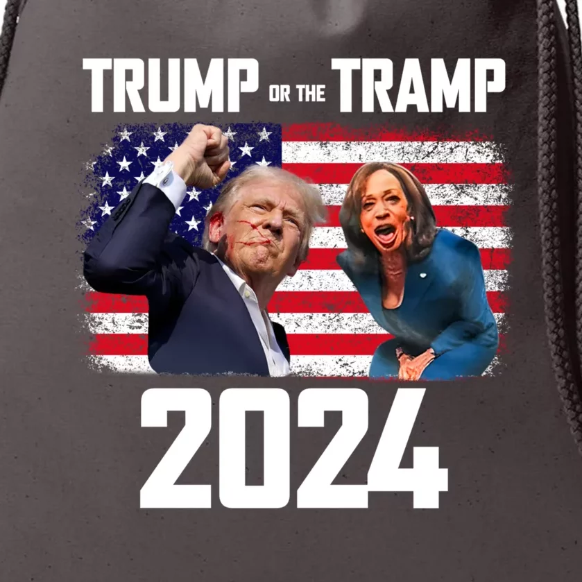 Trump Or The Tramp 2024 Vote For Trump Trump Vance 2024 Drawstring Bag