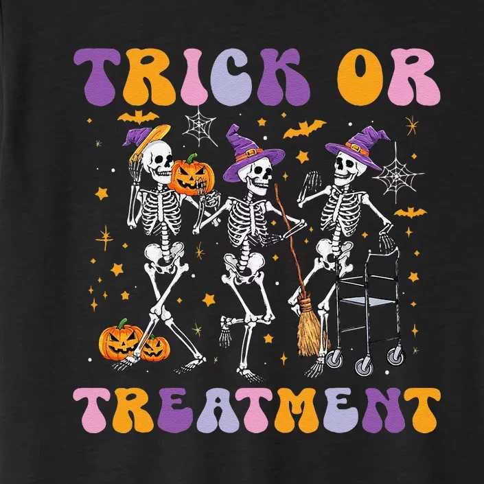 Trick Or Treatment Pt Physical Therapy Therapist Halloween ChromaSoft Performance T-Shirt