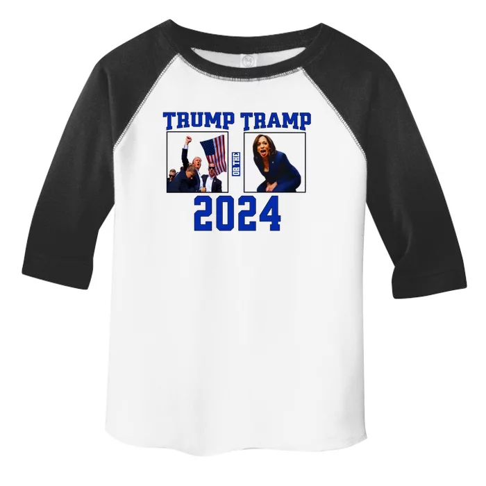 Trump Or The Tramp 2024 Vote For Trump Trump Vance 2024 Toddler Fine Jersey T-Shirt