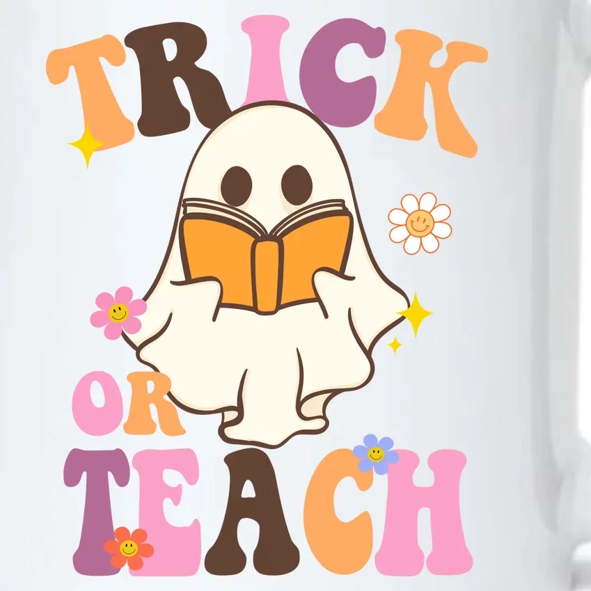 Trick Or Teach Cute Book Ghost Black Color Changing Mug