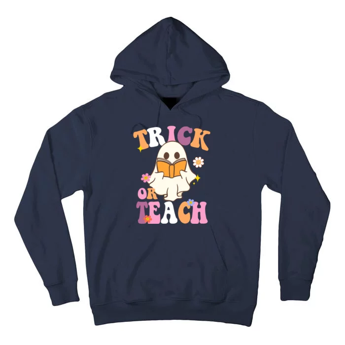 Trick Or Teach Cute Book Ghost Tall Hoodie