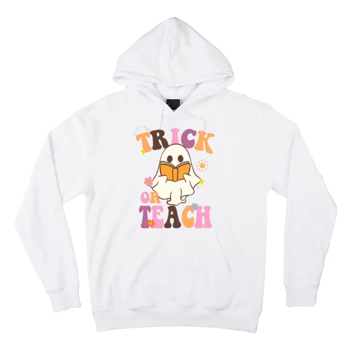 Trick Or Teach Cute Book Ghost Hoodie