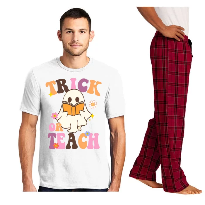 Trick Or Teach Cute Book Ghost Pajama Set