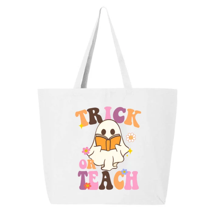 Trick Or Teach Cute Book Ghost 25L Jumbo Tote