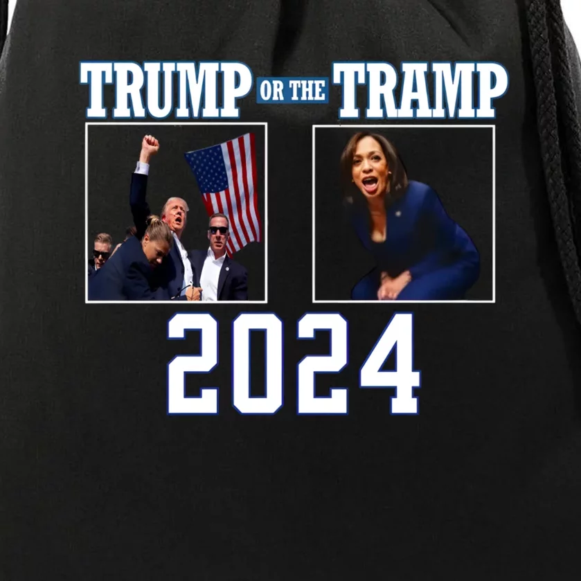 Trump Or The Tramp 2024 Vote For Trump Trump Vance 2024 Drawstring Bag