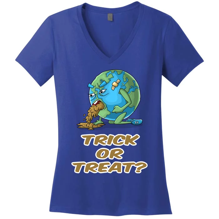 Trick Or Treat? Meaningful Gift Women's V-Neck T-Shirt