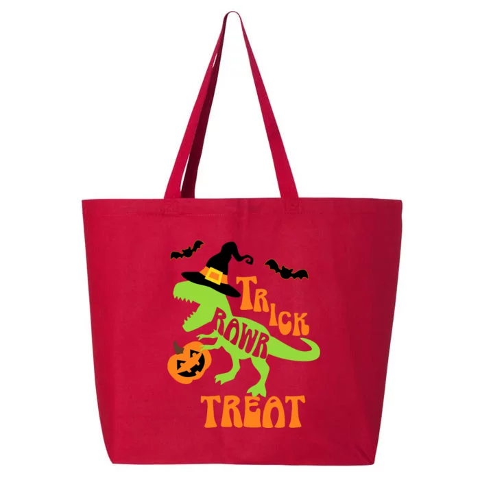 Trick Or Treat Saurus With Pumpkin 25L Jumbo Tote