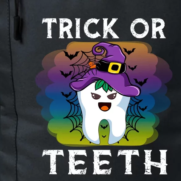 Trick Or Teeth Funny Dentist Halloween Dental Squad Gift Daily Commute Backpack