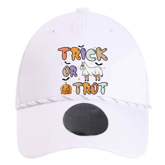 Trick Or Trot Funny Halloween Pumpkin And Cute Ghost Horse Performance The Dyno Cap