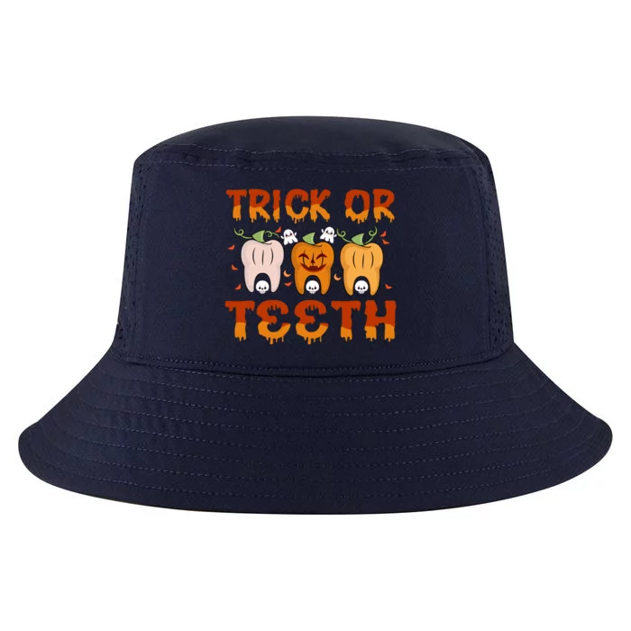 Trick Or Teeth Funny Dentist Halloween Dental Squad Cute Gift Cool Comfort Performance Bucket Hat