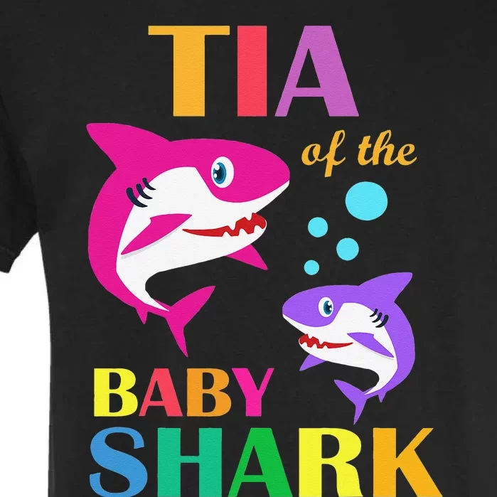 Tia Of The Baby Birthday Shark Tia Shark Mother's Day Garment-Dyed Heavyweight T-Shirt