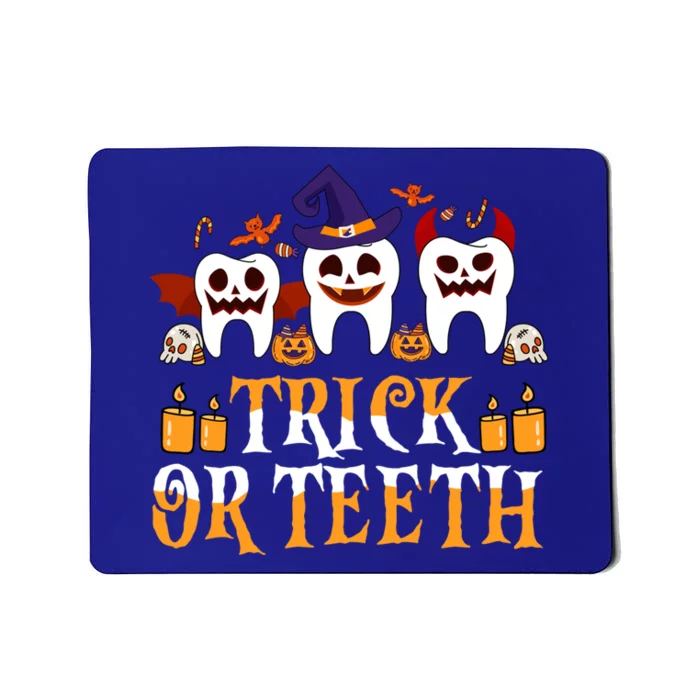 Trick Or Teeth Funny Dentist Halloween Dental Squad Funny Gift Mousepad