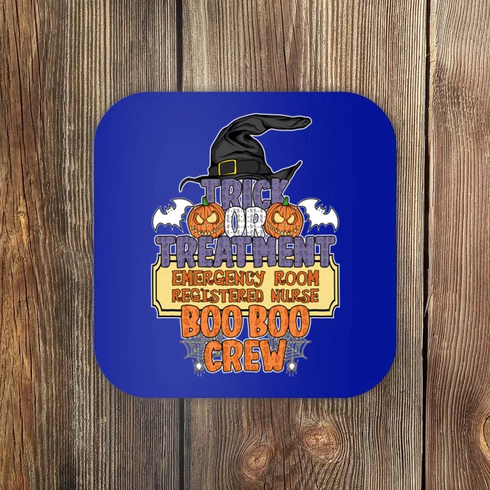 Trick Or Treatt Emergency Room Boo Boo Crew Halloween Gift Coaster